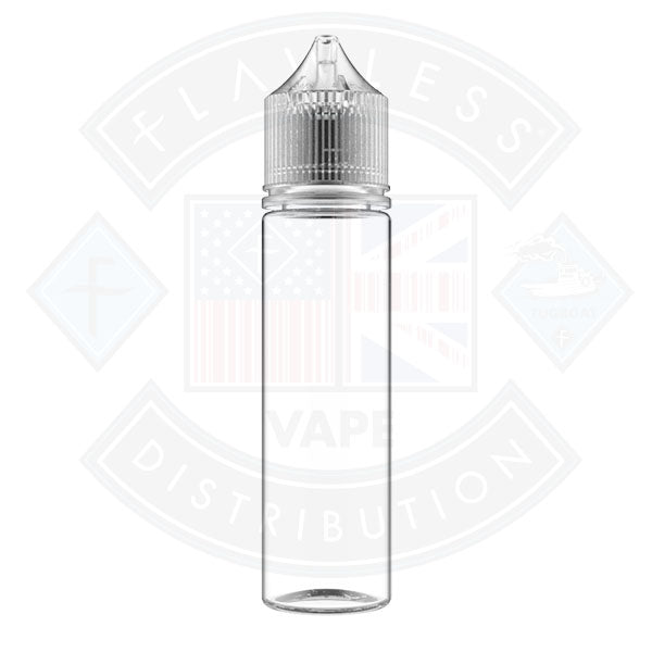 Chubby Gorilla 60ml Clear V3 Bottle with Natural Cap - (SOLD IN BOXES - 500 BOTTLES PER BOX)