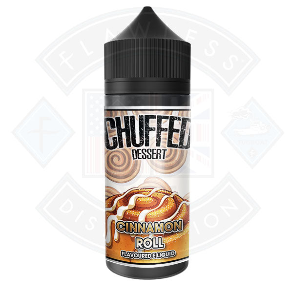 Chuffed Dessert - Cinnamon Roll 0mg 100ml Shortfill E-Liquid  Flawless UK  Vape Distribution Ltd