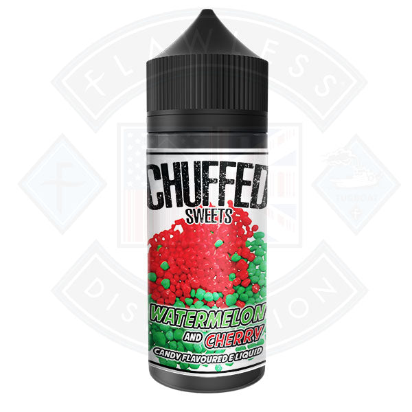 Chuffed Sweets - Watermelon and Cherry 0mg 100ml Shortfill E-Liquid