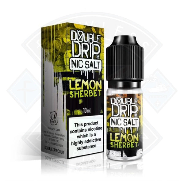 Double Drip Nic Salt Lemon Sherbet 10ml E-liquid