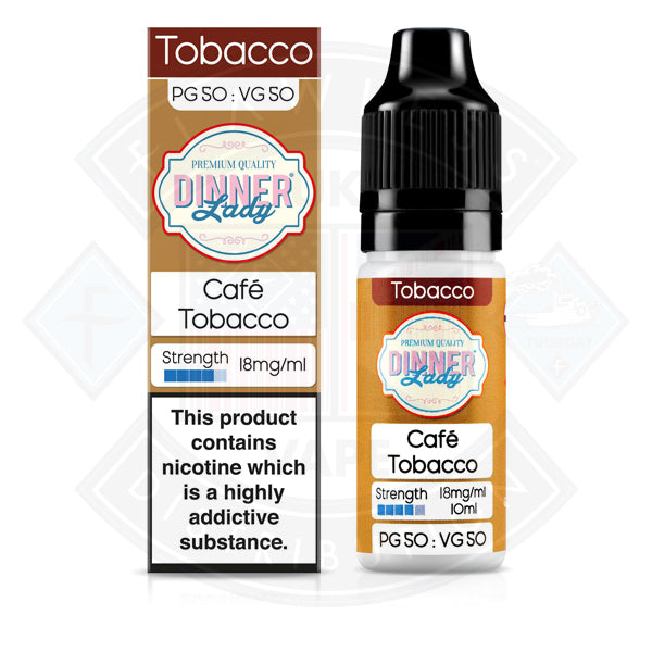 Dinner Lady Tobacco 50/50 Cafe Tobacco 10ml