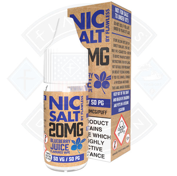 Nic Salt - Blueberry Juice 10ml By Flawless