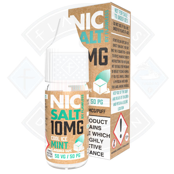 Nic Salt - Cool Ice Mint 10ml By Flawless