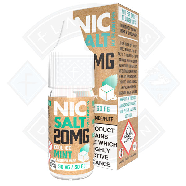 Nic Salt - Cool Ice Mint 10ml By Flawless