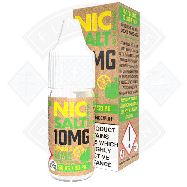 Nic Salt - Lemon & Lime 10ml By Flawless