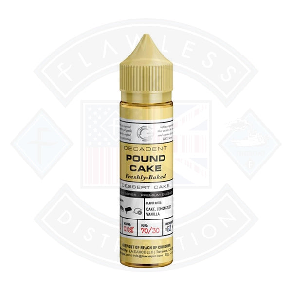 Glas Basix Series Decadent Pound Cake 0mg 50ml E Liquid  Flawless UK Vape  Distribution Ltd