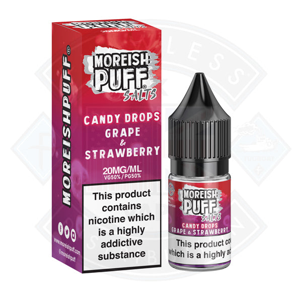 Moreish Puff Nic Salt Candy Drops Grape & Strawberry 10ml