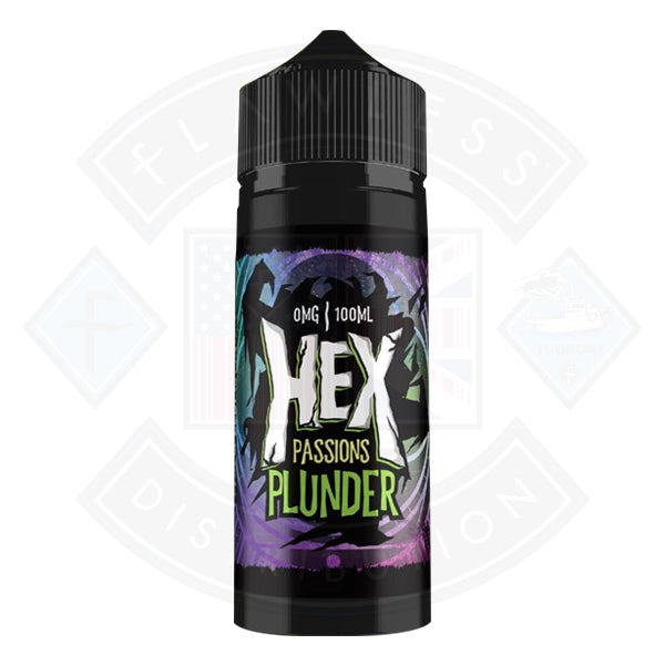 Hex Passions Plunder 0mg 100ml Shortfill