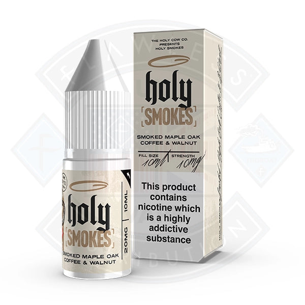 Holy Smokes Salts - Smoked Maple Oak Coffee & Walnut 10ml