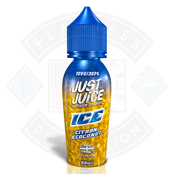 Just Juice Ice Citron and Coconut 0mg 50ml Shortfill