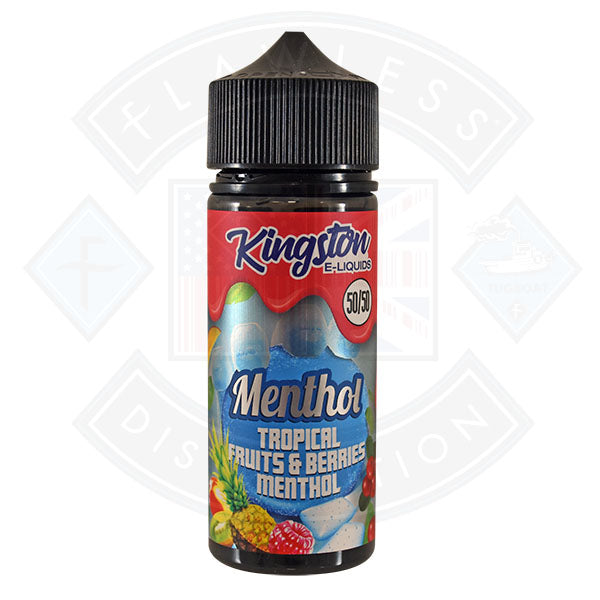 Kingston Menthol Tropical Fruits & Berries 0mg 100ml 50/50 Shortfill E-Liquid