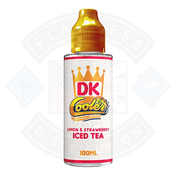 Donut King Cooler -  Lemon and Strawberry Iced Tea 0mg 100ml Shortfill