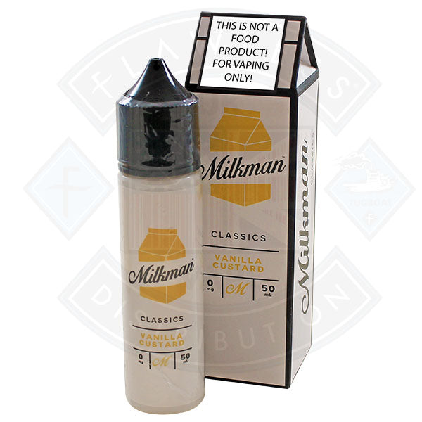 The Milkman Classics Vanilla Custard 50ml 0mg shortfill e-liquid