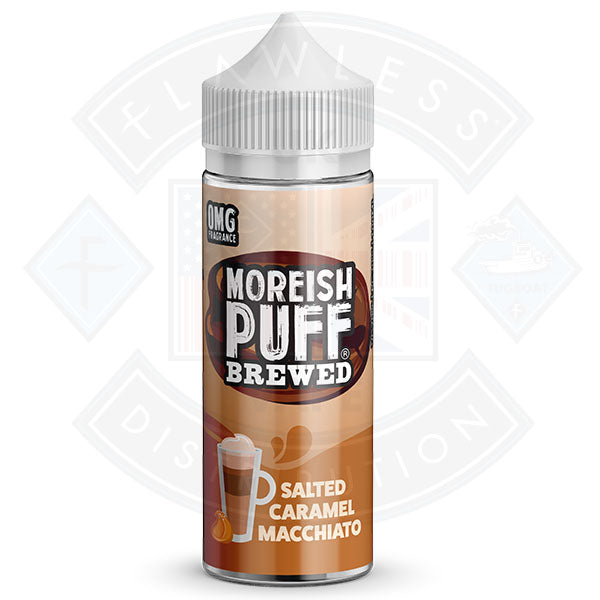Moreish Brewed Salted Caramel Macchiato 100ml 0mg shortfill e-liquid