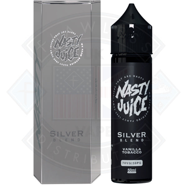 Nasty Juice Tobacco Series - Silver Blend 0mg 50ml Shortfill