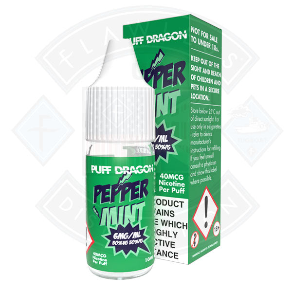 Peppermint by Puff Dragon TPD Compliant - 10ml