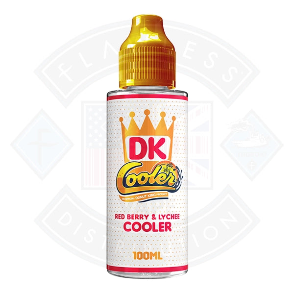 Donut King Cooler -  Red Berry and Lychee 0mg 100ml Shortfill