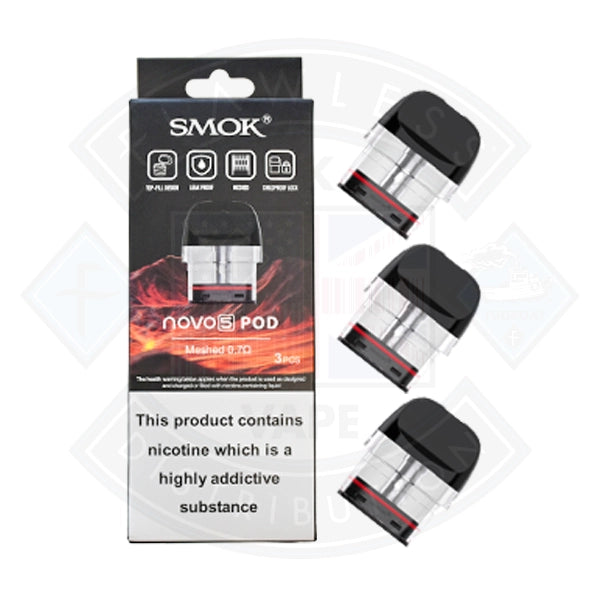 SMOK Novo 5 Replacement Pod Cartridge 2ml/3pcs Flawless UK Vape Distribution Ltd SMOK Novo 5 Replacement Pod Cartridge 2ml/3pcs Flawless UK Vape Distribution Ltd