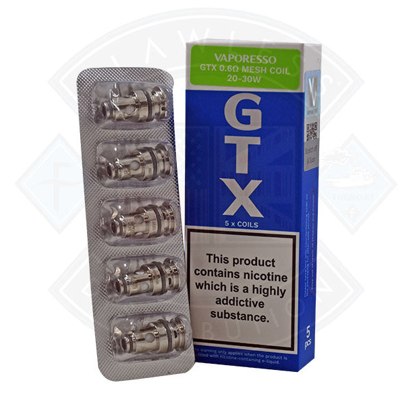 Vaporesso GTx Coil 5pack Flawless UK Vape Distribution Ltd Vaporesso GTx Coil 5pack Flawless UK Vape Distribution Ltd