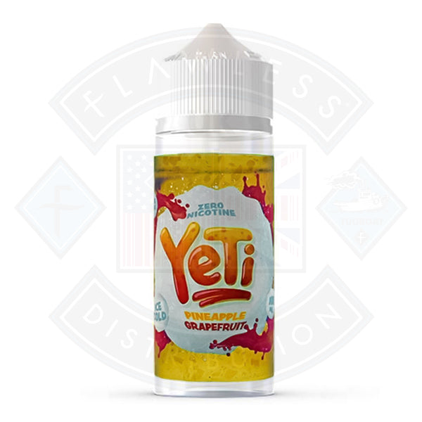 Yeti Ice Cold Pineapple Grapefruit 0mg 100ml Shortfill E-Liquid