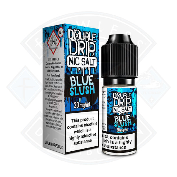 Double Drip Nic Salt Blue Slush 10ml E-liquid