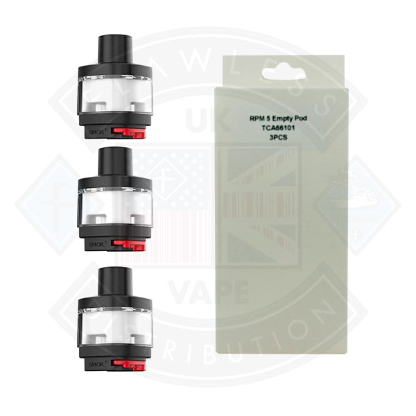 Smok RPM 5 Empty Pod XL/3 Packs Flawless UK Vape Distribution Ltd Smok RPM 5 Empty Pod XL/3 Packs Flawless UK Vape Distribution Ltd